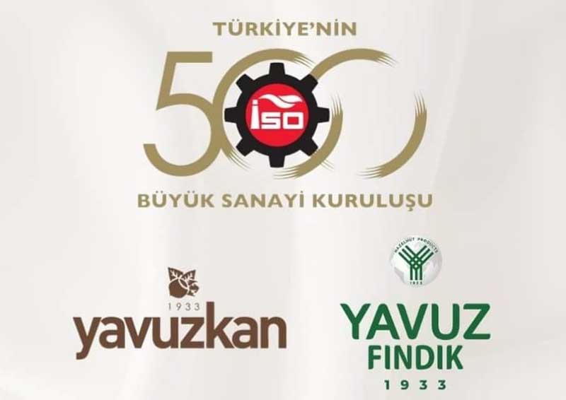 YAVUZKAN  HAZEL GIDA İLK 500 DE…